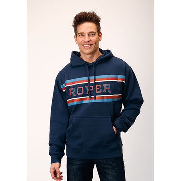 Roper Heathered Hoodie Sweatshirt Navy