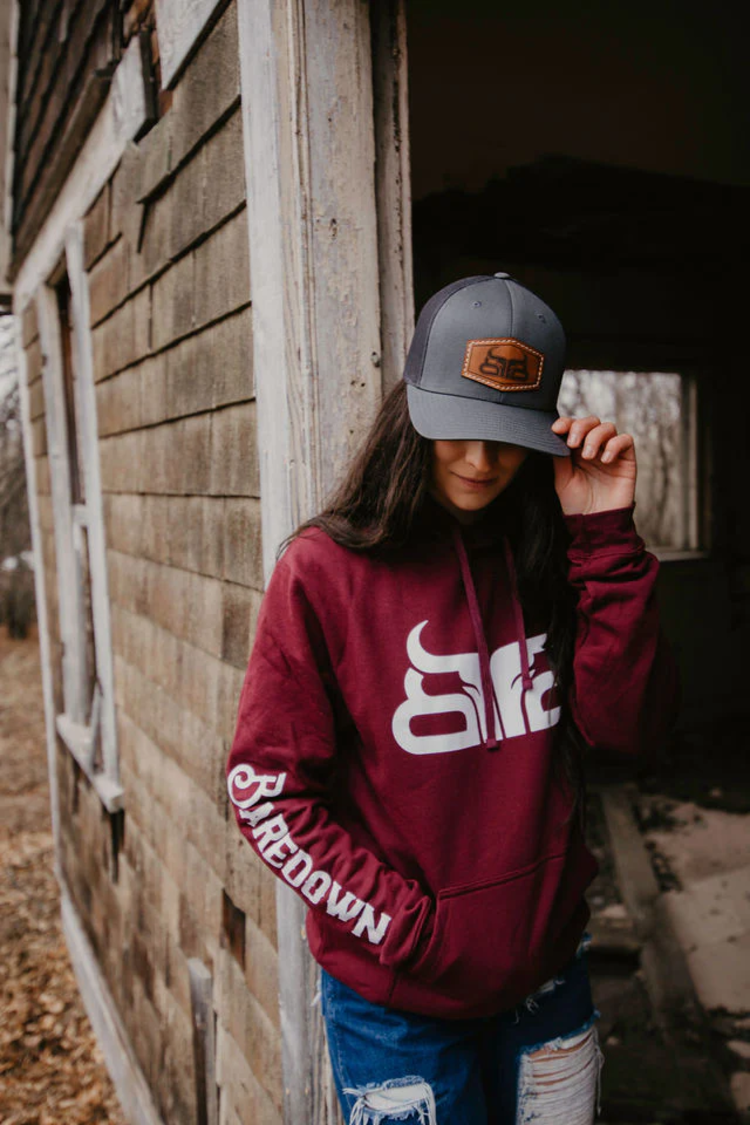 Baredown Brand Maroon Baredown Hoodie