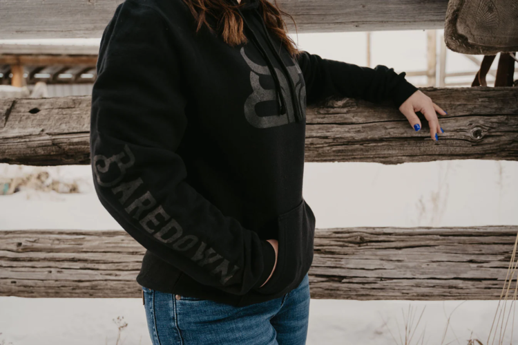 Baredown Brand Midnight Hoodie Black