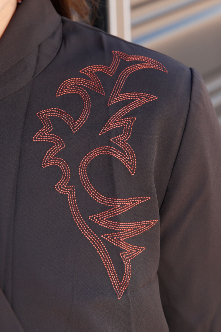 Cruel Denim Georgette Blazer Brown