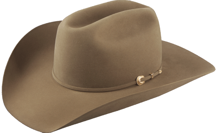 American Hat Company 10X Felt Hat 4 1/4 Brim Pecan
