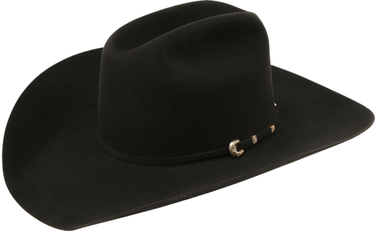 American Hat Company 10X Felt Hat 4 1/4 Brim Black