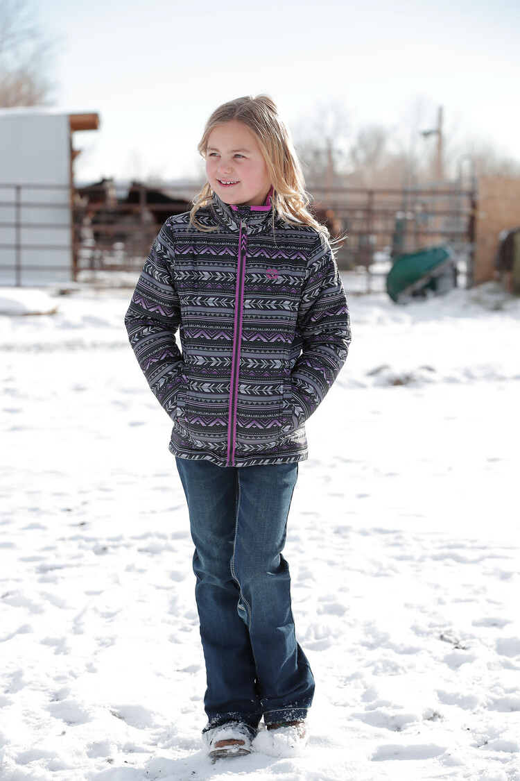 Cruel Denim Girls Quilted Jacket Black/Pink