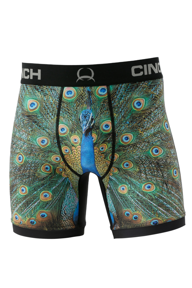Cinch 6" Peacock Boxer Brief Multi