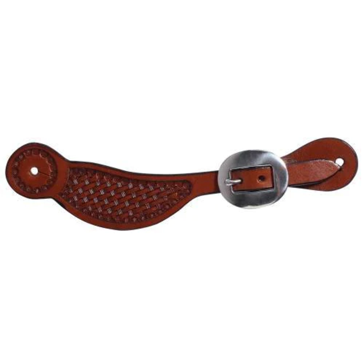 Professional's Choice Hombre Basketweave Spur Strap Chestnut