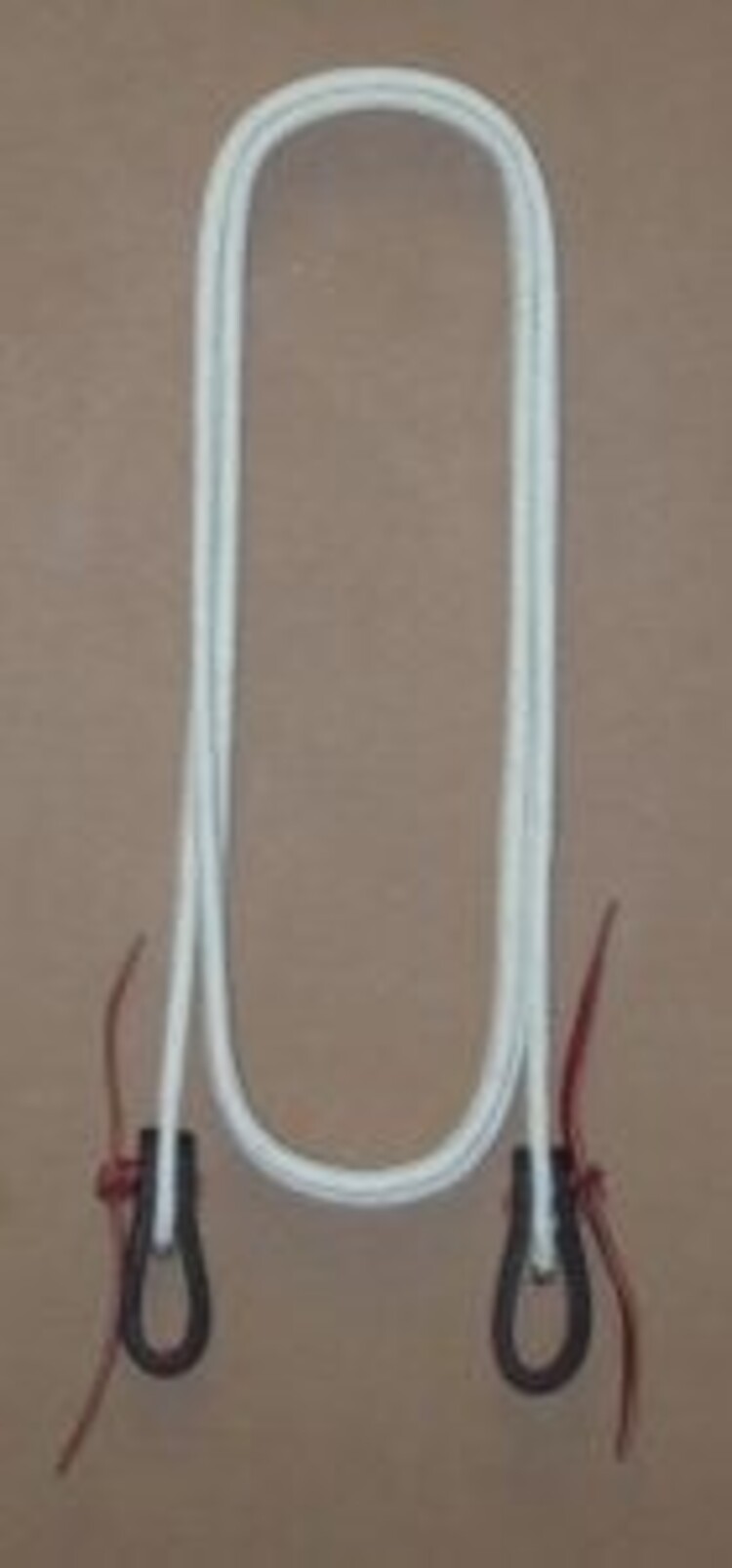 Double Diamond Halter Company 1/2" Flat Waxed Rope Rein White