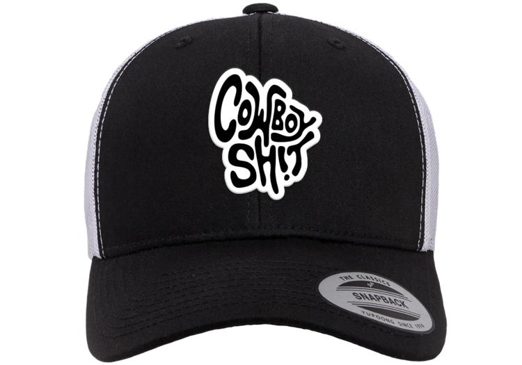 Cowboy Sh*t Softy Hat Black/ White