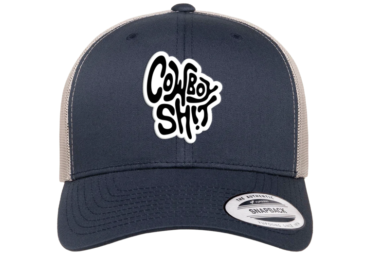 Cowboy Sh*t Softy Hat Navy/ Silver