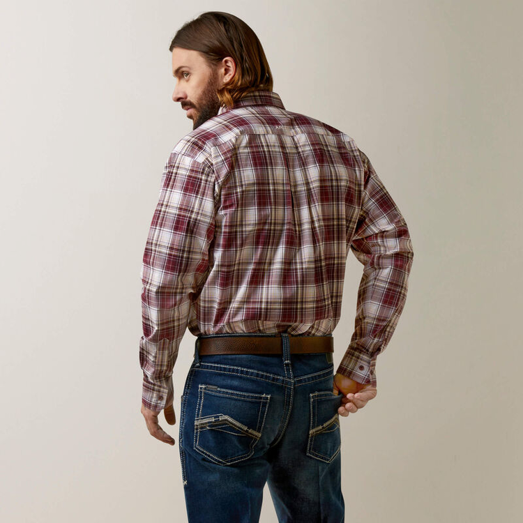 Ariat Pro Series Adrian Classic Fit Shirt Maroon