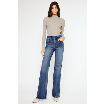 KanCan Onyx Ultra High Rise Holly Flare Dark Wash