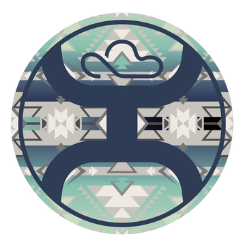 HOOey Hooey 2.0 Sticker Aztec Teal/Blue