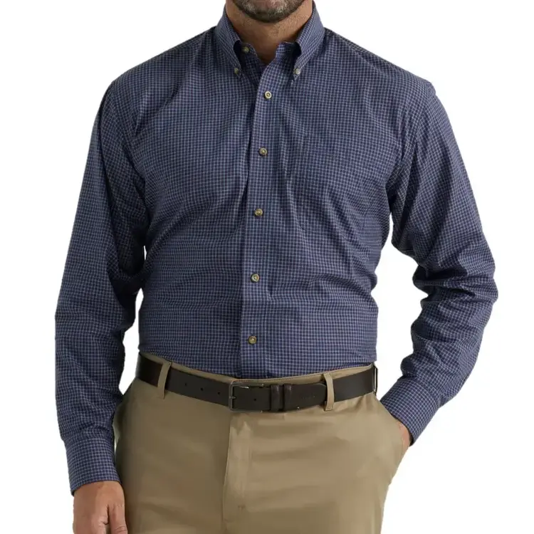 Wrangler Riata Classic Fit Plaid Dress Shirt