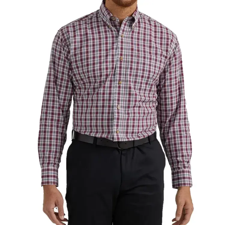 Wrangler Riata Classic Fit Plaid Dress Shirt