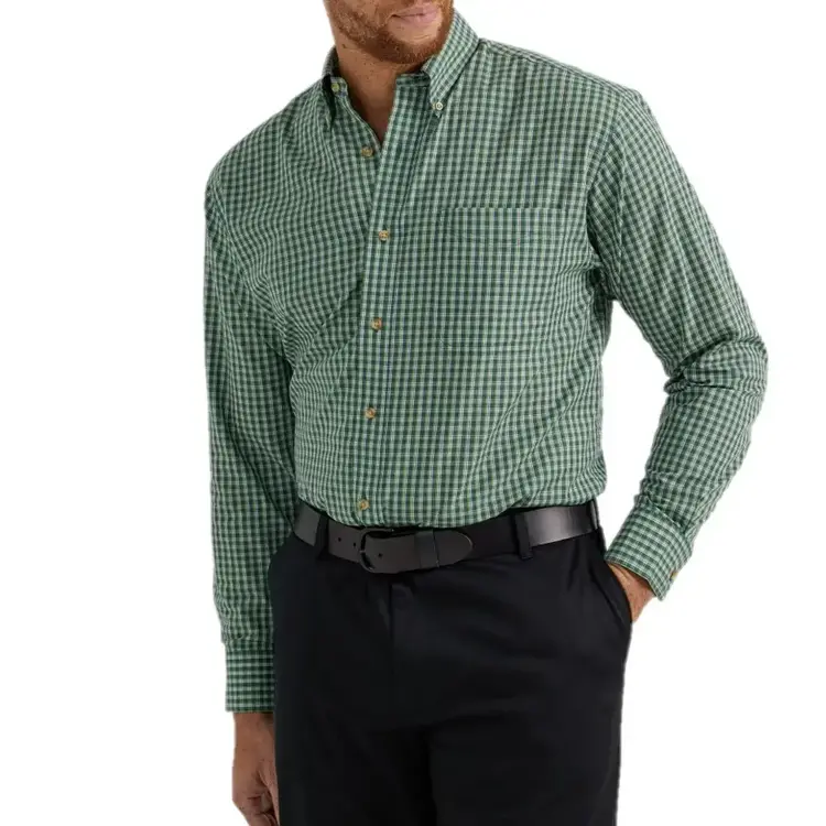 Wrangler Riata Classic Fit Plaid Dress Shirt