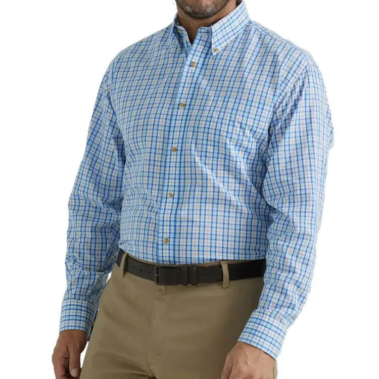 Wrangler Riata Classic Fit Plaid Dress Shirt