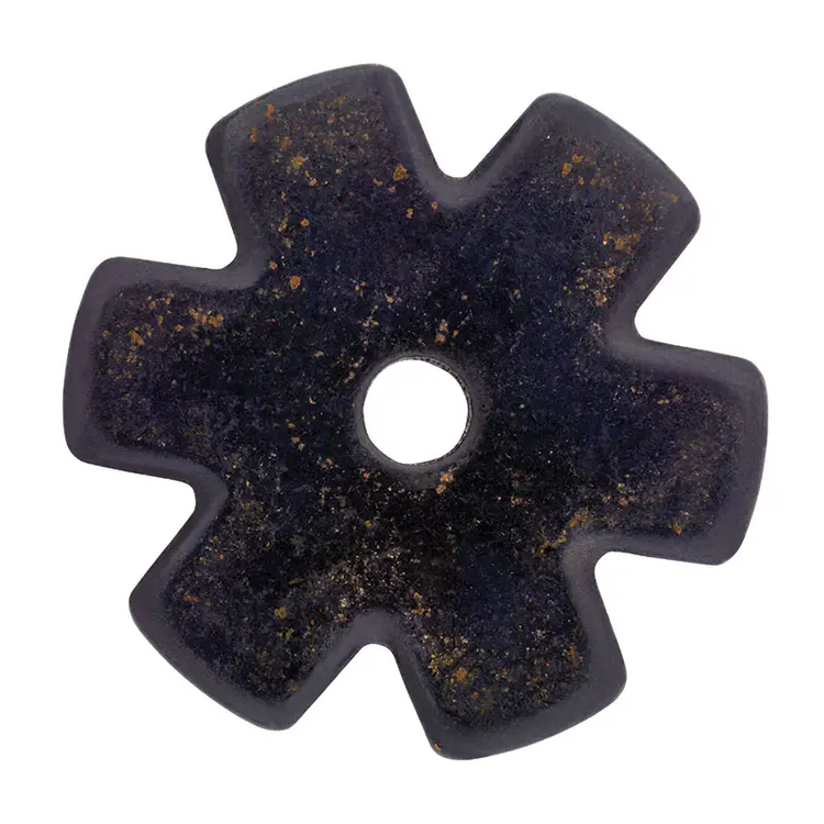 Cowboy Tack Black Satin 6 Point Rowels