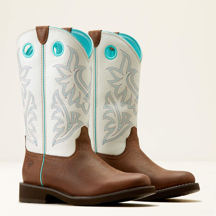 Ariat Elko Boot Dark Cottage/ White Icing