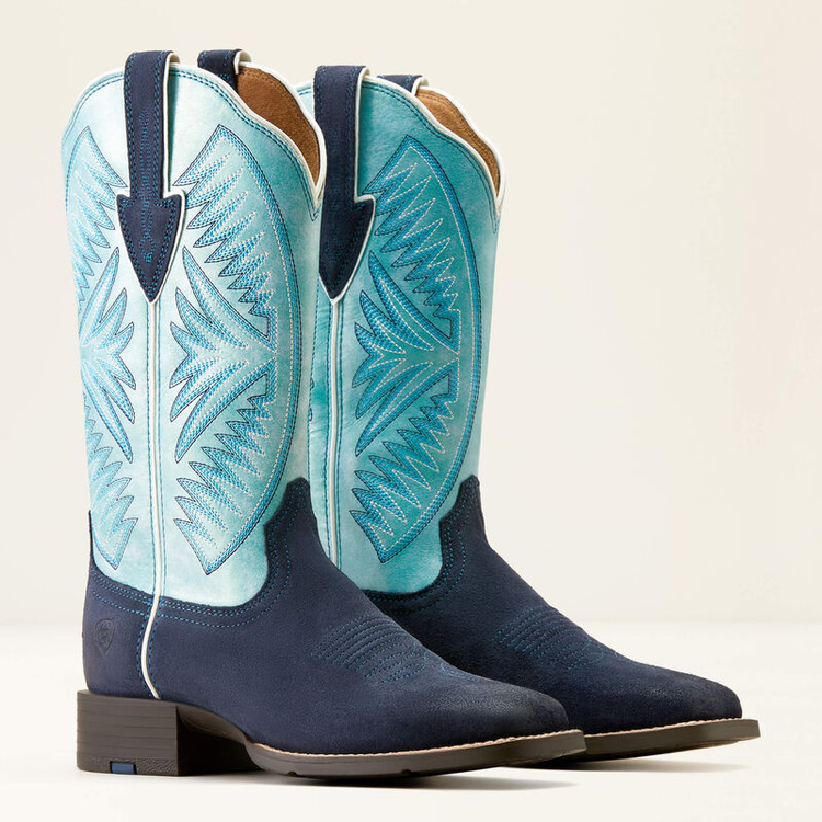Ariat Round Up Ruidoso Boot Midnight in Marfa Roughout