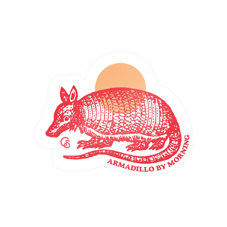 Cowboy Sh*t Armadillo By Morning Sticker