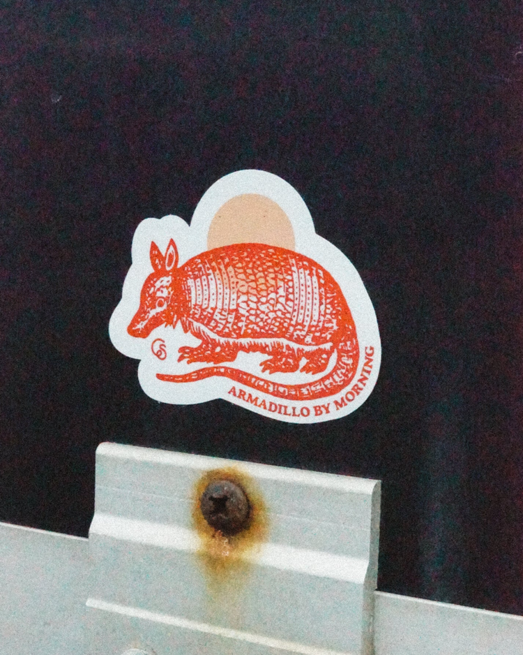 Cowboy Sh*t Armadillo By Morning Sticker