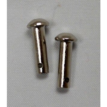 Cowboy Tack Nickel Plated Rowel Pins - Pair