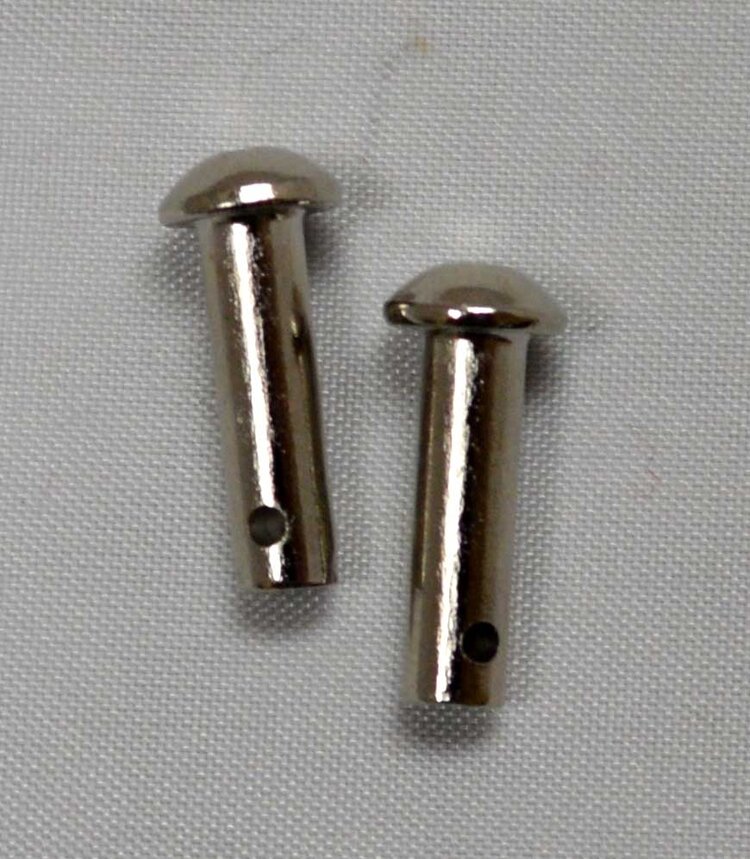 Cowboy Tack Nickel Plated Rowel Pins - Pair