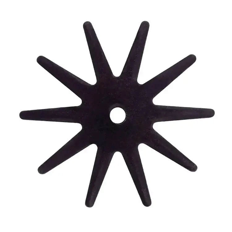 Metalab Black Satin 10 Point Spike Rowels