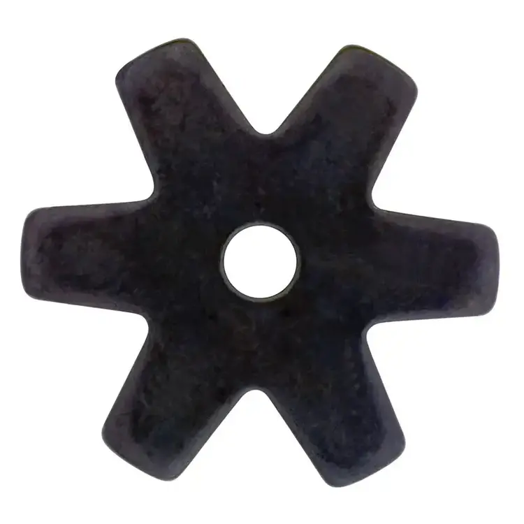 Cowboy Tack Black Satin 6 Point Thin Rowels