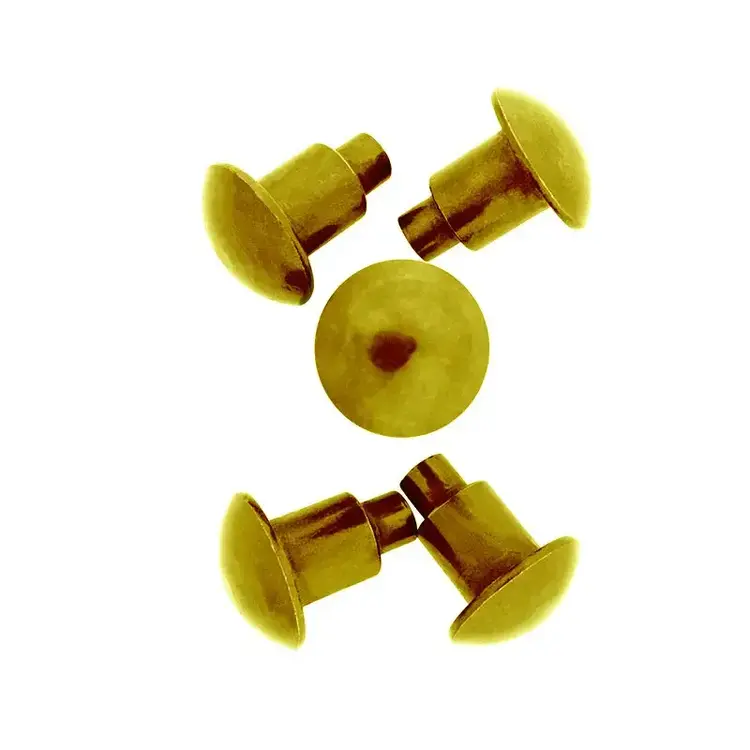 Cowboy Tack Solid Brass Spur Buttons