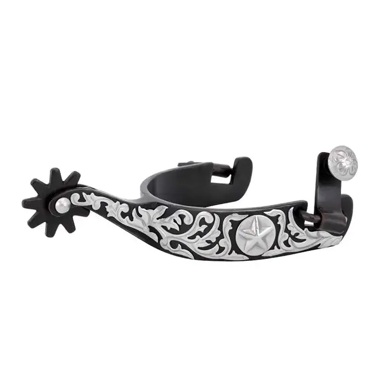 Metalab Star Concho Floral Spurs