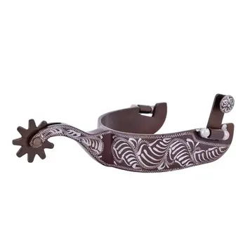 Metalab Floral Engraved Large Show Spurs