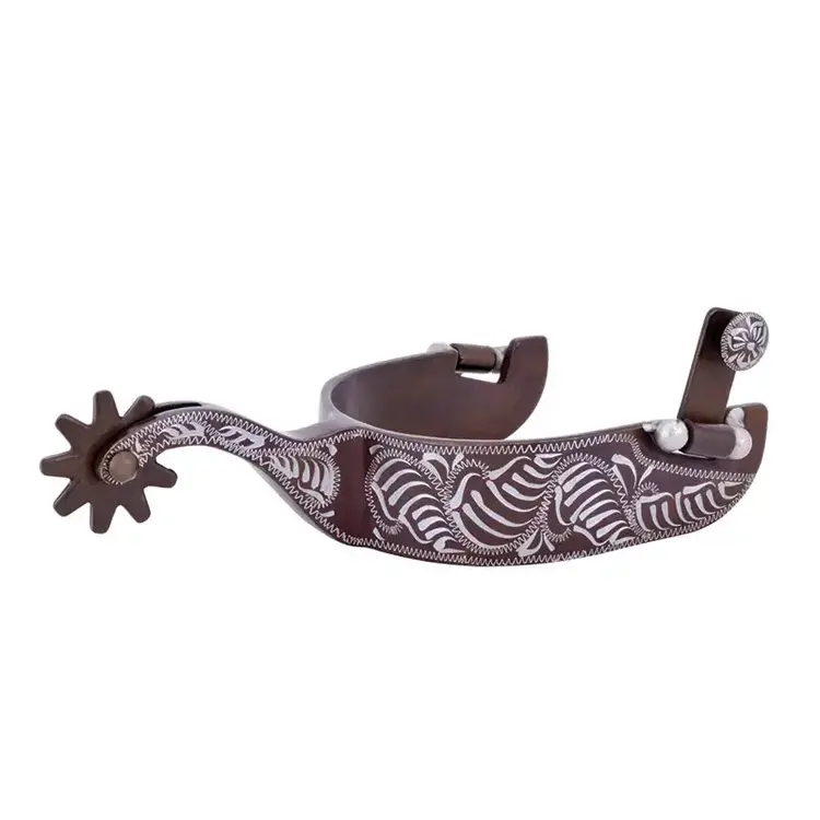 Metalab Floral Engraved Medium Show Spurs