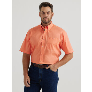 Wrangler George Strait One Pocket Shirt Spicy Orange Solid