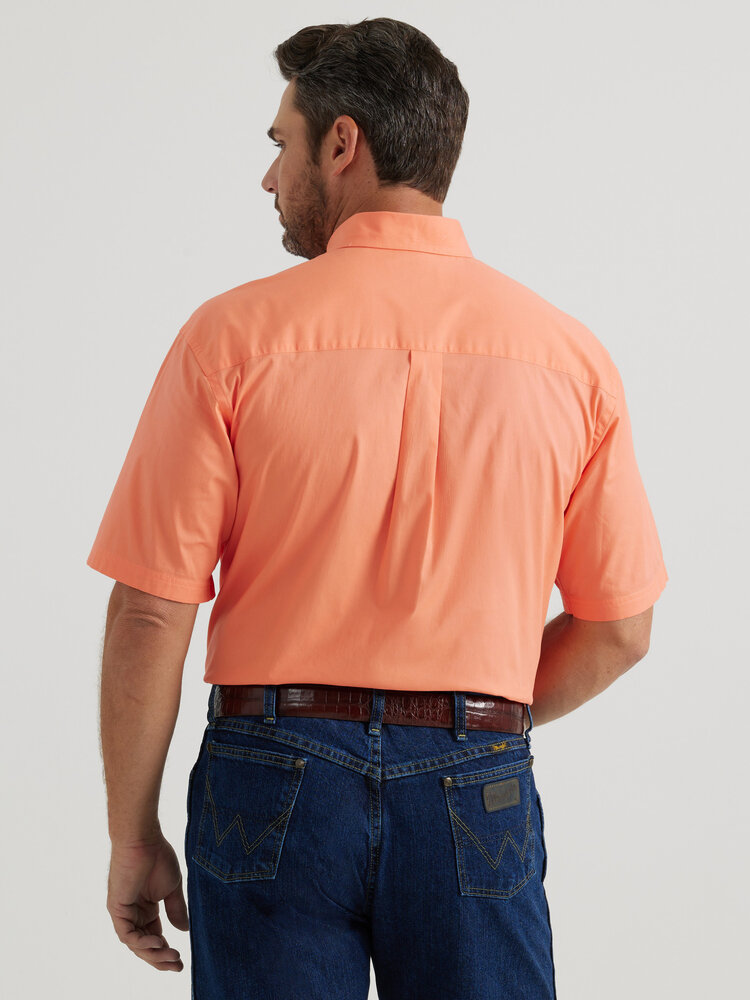 Wrangler George Strait One Pocket Shirt Spicy Orange Solid