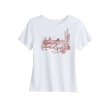 Tin Haul Desert Scene Tee White