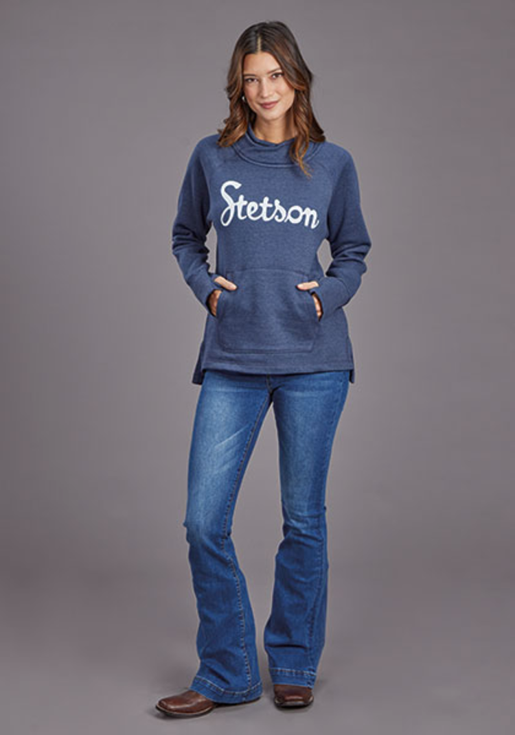 Stetson Script Hoodie Blue