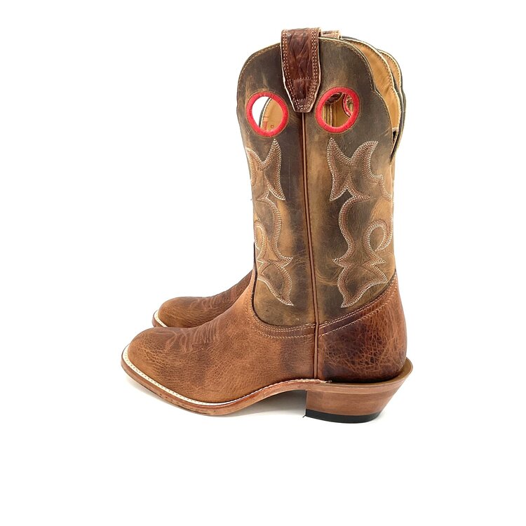 Boulet Mens Hillbilly Golden Vintage Square Toe Boot