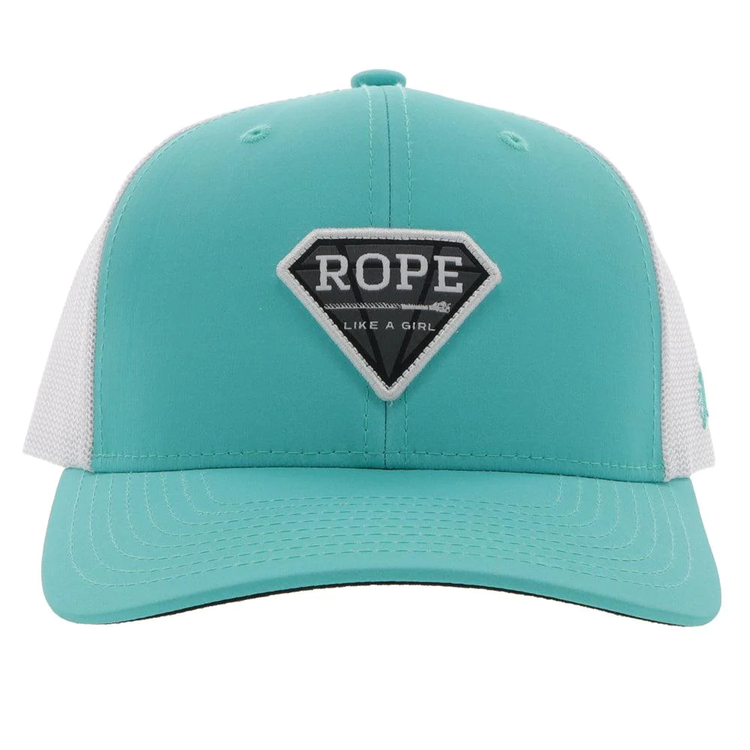 HOOey Youth RLAG Hat Turquoise/White