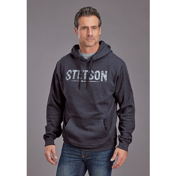 Stetson Block Letter Hoodie Blue