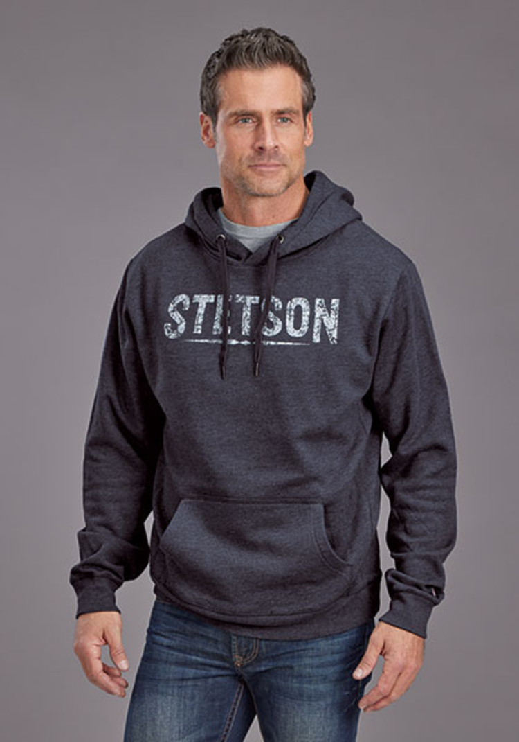 Stetson Block Letter Hoodie Blue