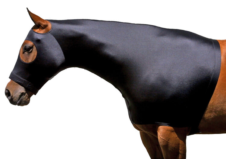 Sleazy Sleepwear Stretch Solid Hood Black