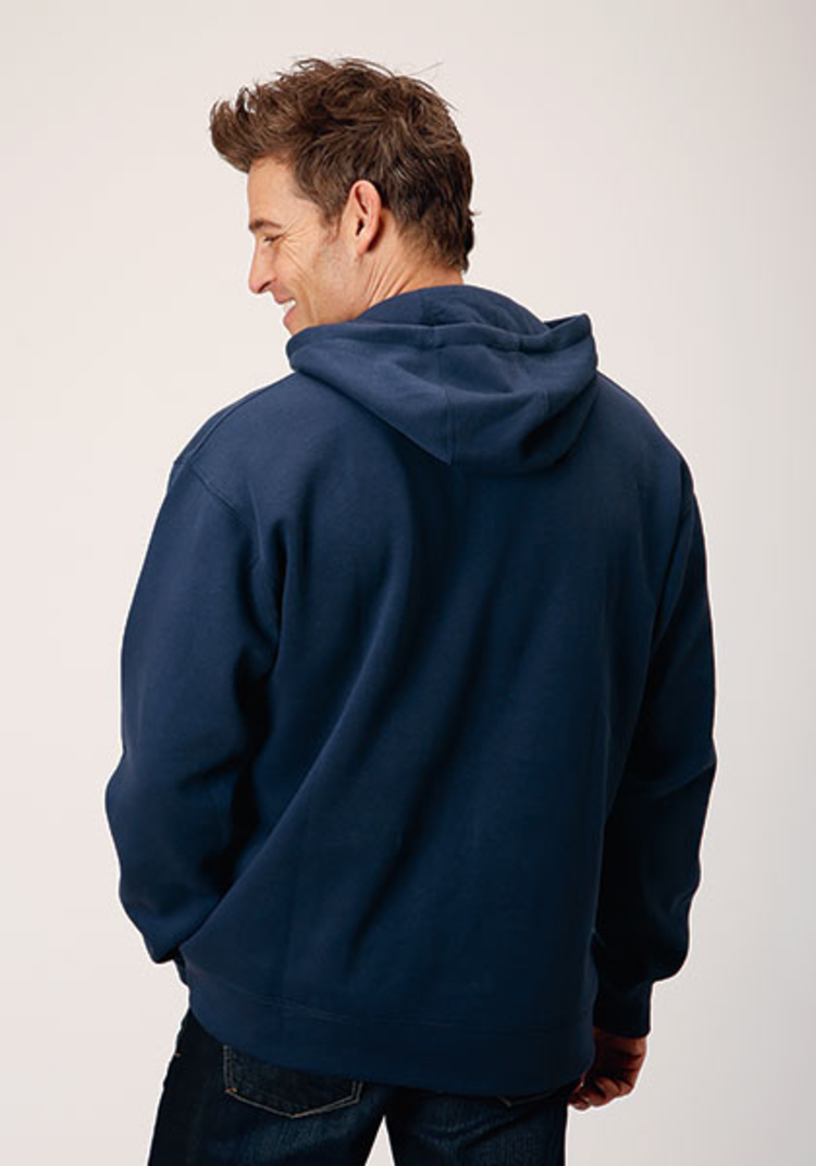 Roper Heathered Hoodie Sweatshirt Navy