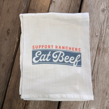 Support Ranchers Western Tea Towel