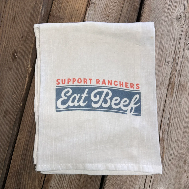 Support Ranchers Western Tea Towel