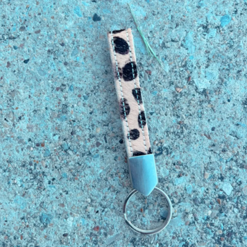 Colorful Cowhide Wristlet Cheetah