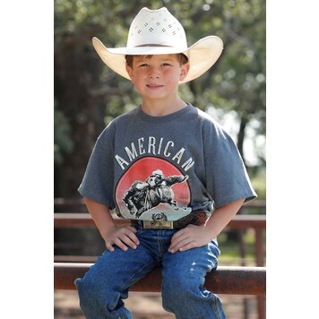 Cinch Charcoal American Tee