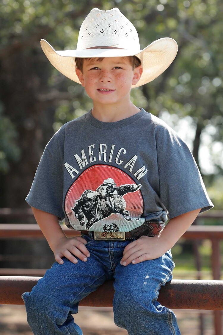 Cinch Charcoal American Tee