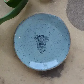 Mini Plate - Highland Cow