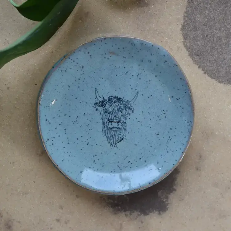 Mini Plate - Highland Cow