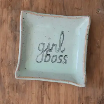 Square Dish - Girl Boss